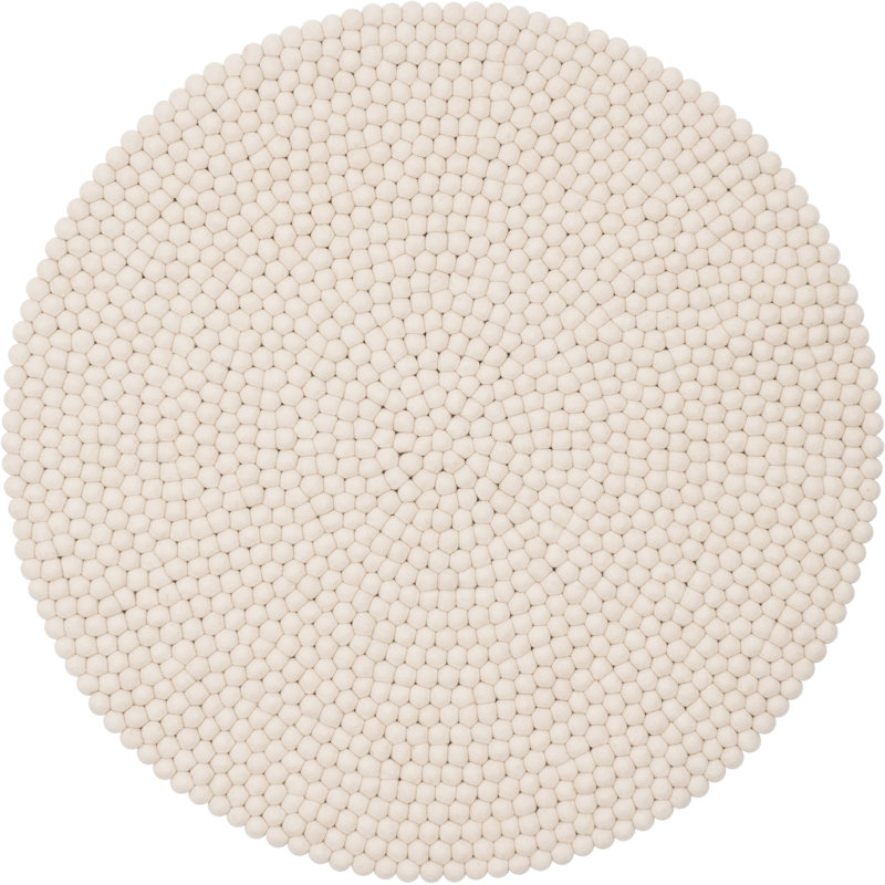Myfelt Linéa Handwoven Wool Cream Rug & Reviews Wayfair.co.uk